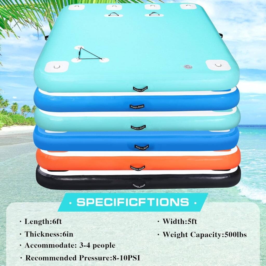 ROMELANDS inflatable water pad for swimming and lounging