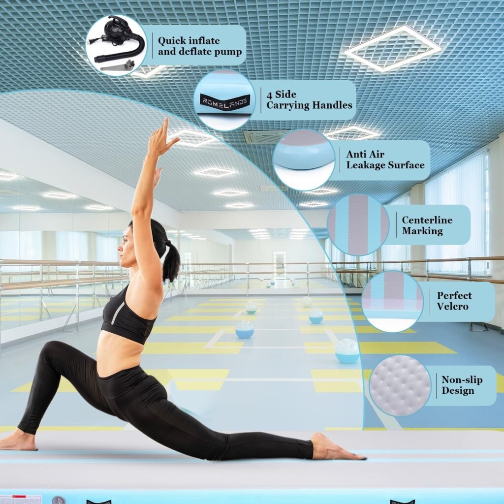 OMELANDS gymnastics training mat for indoor home workouts