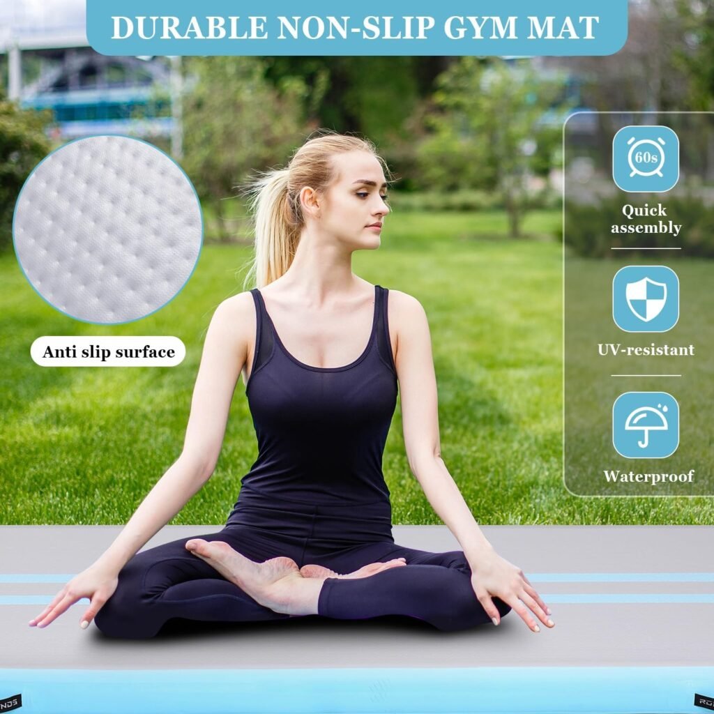 ROMELANDS inflatable training mat for kids and adults at home